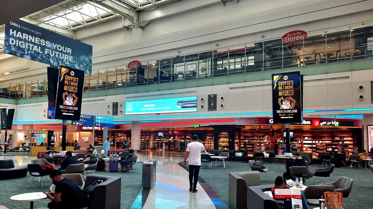 Floki Takes Off at Dubai International Airport: A Crypto Campaign That Turned Heads