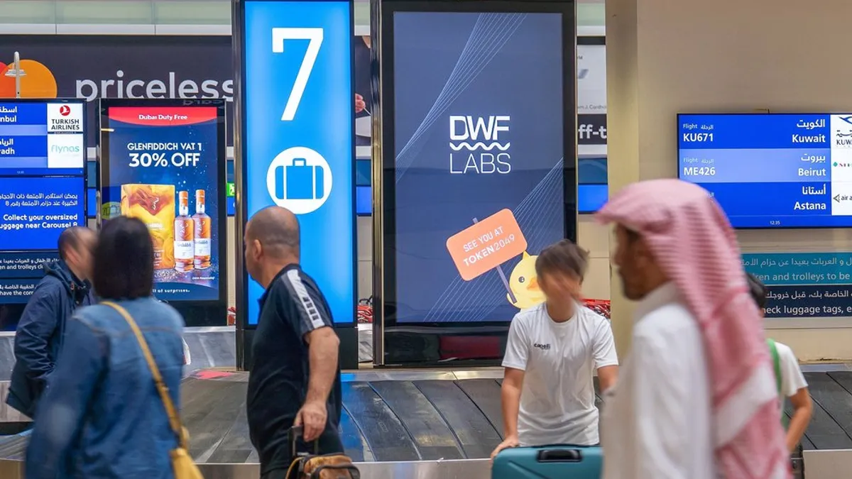 DWF Labs Dominates Dubai Airport with Powerful DOOH Campaign for TOKEN2049